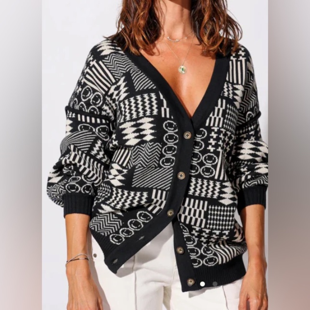 Cleobella Feliz Sweater Button Knit Cardigan - M